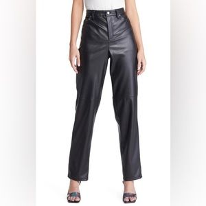 VERO MODA Bella High Waist Faux Leather Pants